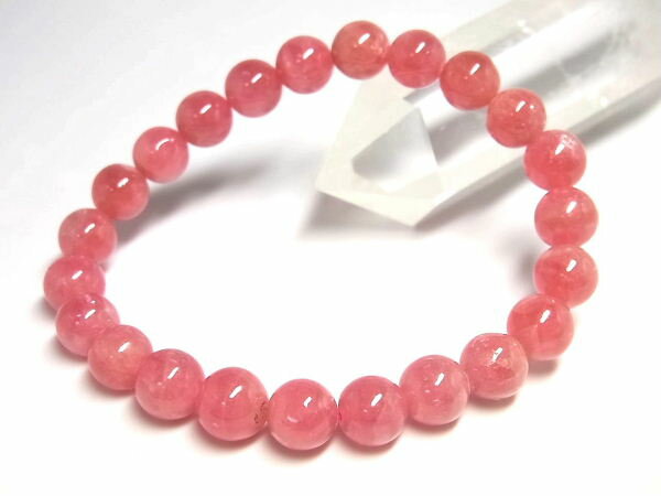 パワーストーン 天然石 インカローズ ロードクロサイト ブレスレット 8mm 【Felistone】 RhodochrositeB14