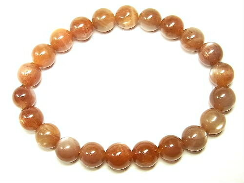 パワーストーン 天然石 サンストーン 日長石 ブレスレット 9mm 【Felistone】 SunstoneB05