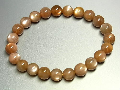 パワーストーン 天然石 サンストーン 日長石 ブレスレット 8〜8.5mm 【Felistone】 SunstoneB06