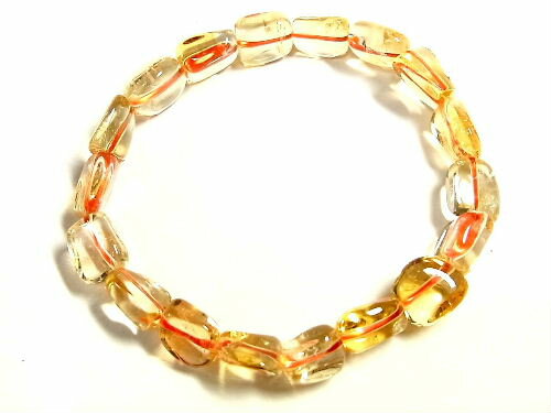 パワーストーン 天然石 シトリン 黄水晶 ブレスレット CitirineB01 【Felistone】