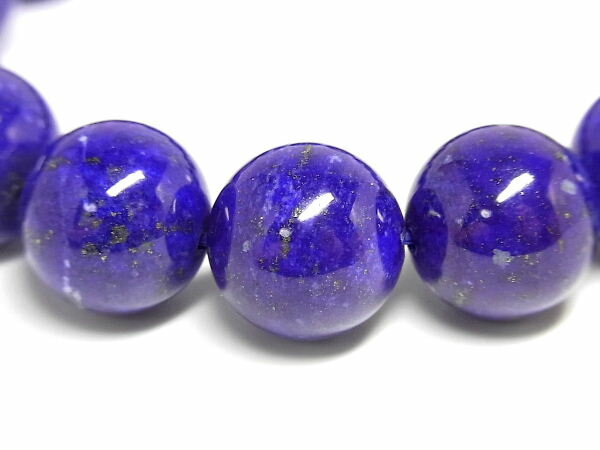 パワーストーン 天然石 大粒 ラピスラズリ 瑠璃石 青金石 ブレスレット 14mm 【Felistone】 LapisB31