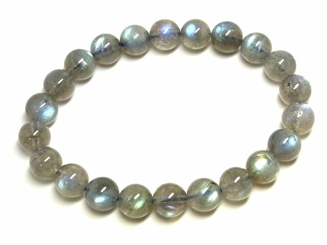 パワーストーン 天然石 ラブラドライト 曹灰長石 ブレスレット 8.5〜9mm 【Felistone】 LabradoriteB21