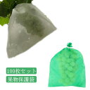 果物保護袋 100枚セット 10*15cm 20*25cm 果実 防虫 野菜 果物 保護 植物 害虫鳥よけ網 ぶどう 防鳥 葡萄の袋 巾着結びやすい 種入れ 鳥...