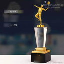 テニストロフィー 優勝トロフィー カップ コンペ 景品 表彰 ゴルフ 記念 サッカー 野球 テニス メダル 水泳 クリスタルトロフィー 卓球 バドミントン バレー カラオケ ダンス カメラ 麻雀