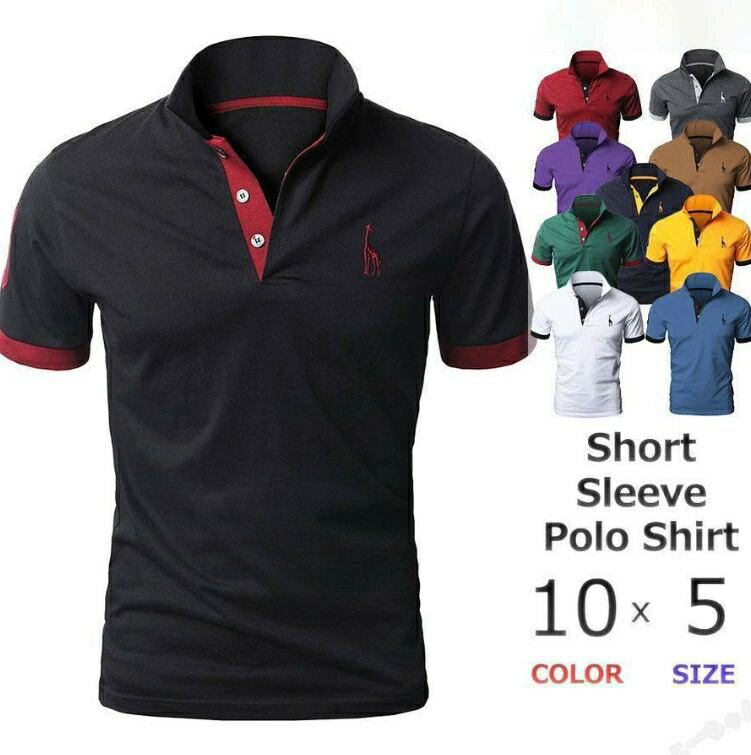 ポロシャツ メンズ 半袖 ポロシャツ 長袖 メンズ ゴルフシャツ 通学 通勤 黒 白 青 緑 紫 赤 ポロシャ..