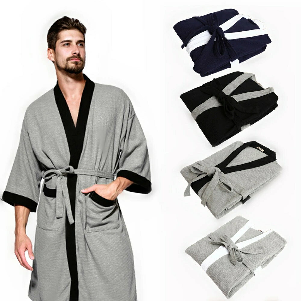 バスローブ ルームウェア メンズ レディース ママ ロング丈 ガウン 春夏秋 サウナ ホテル 温泉 カーディガン やわらかい ペア カップル ユニセックス 大き...