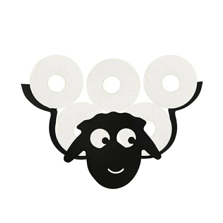 フェリックスのトイレットペーパーストッカー トイレットペーパー スタンド 羊型 ホルダー トイレットペーパーホルダー 羊 フクロウ バイソン ナマケモノ ストッカー 収納 北欧風 お洒落 アニマル型 雑貨 プレゼント ギフト 送料無料｜アングル3