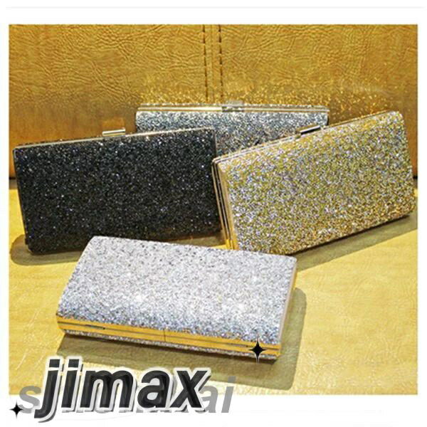 パーティーバッグ レディース バッグ クラッチバッグ スパンコール クラッチ ラインストーン ハンドバッグ おしゃれ ビーズ 結婚式 二次会 お呼ばれ 謝恩会 フォーマル 披露宴 キラキラ 演奏会 ブラック シルバー 発表会