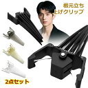 根元立ち上げクリップ 2個セット 前髪クリップ 立ち上げ ヘアボリュームピンチャー 前髪たちあげクリップ 根元櫛 ヘアアレンジ 毛流れ センターパート ボリュー...
