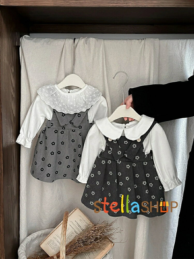 子供服 女の子 セットアップ 秋服 韓国子供服 スカートセット 長袖 ブラウス シャツ tシャツ スカート サロペット ワンピース 子供 トップス ボトムス こども服 ジュニア ベビー服 赤ちゃん おしゃれ 可愛い 新品 140cm 130cm 120cm 110cm 100cm 90cm