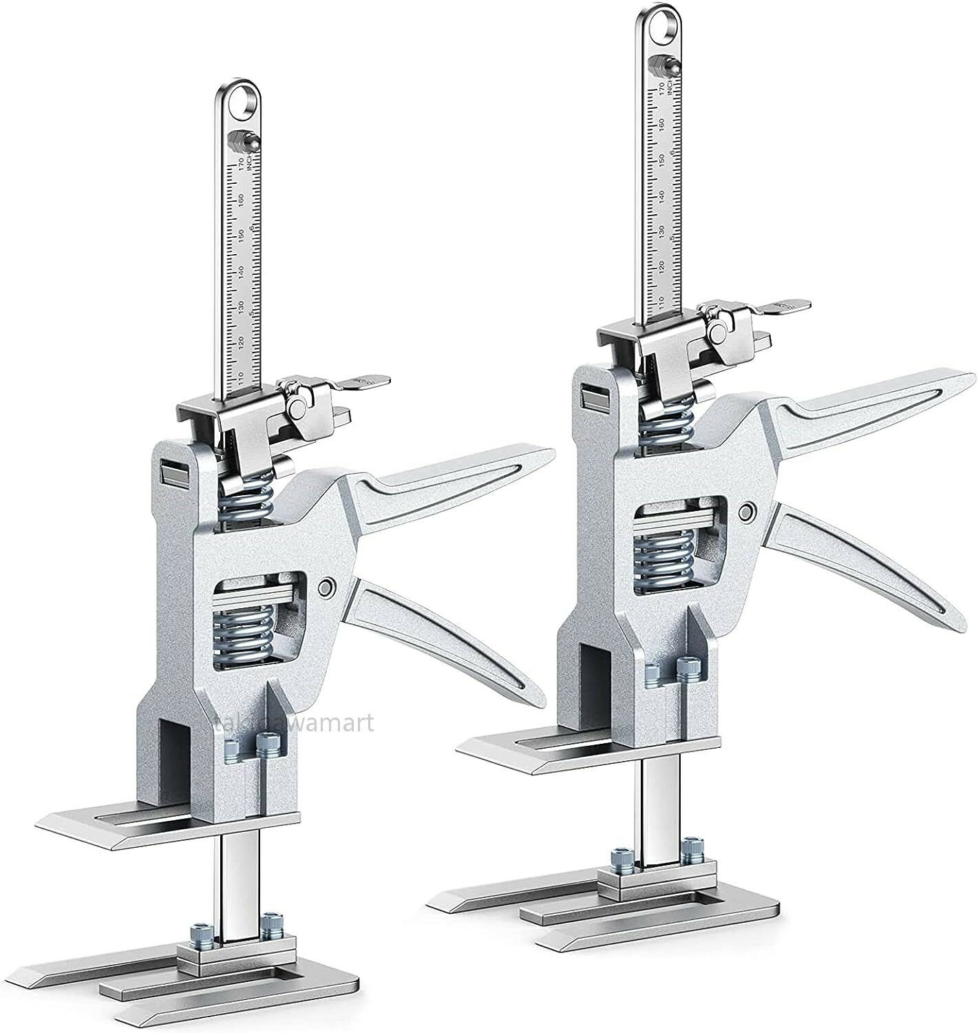 ＼全商品ポイント5倍＋クーポン配布中／ ジャッキ 定規付 耐荷重200kg ソリッドスチール製 ミニ昇降器 ..