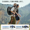 トレッキングポール 登山 ストック カーボン 3段伸縮式 軽量 アンチショック機能付 ウォーキングポール ハイキング