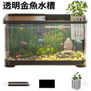 メダカ 金魚 水槽 プラスチック製 透明 大型 大容量 アクアリウム 飼育セット 多用途