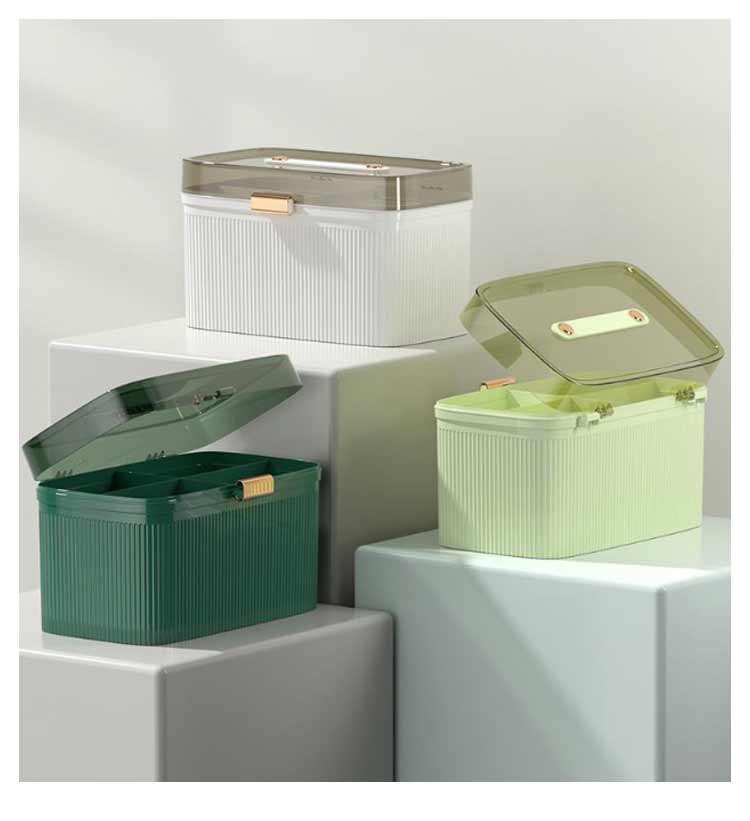 くすり 薬箱 おしゃれ 収納ボックス プラスチック 防災グッズ 小物入れ 防潮 救急箱 取っ手付き 大容量 整理簡単 応急手当 安全ロック 家庭用 薬ケース 医療箱