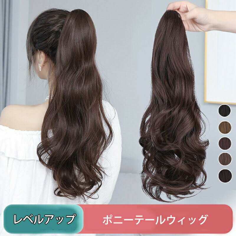 ポイントウィッグ 部分ウィッグ レディース ロング バンスクリップ クリップ式 ポニーテール 巻き髪 つけ毛 女性 おしゃれ ヘアアレンジ