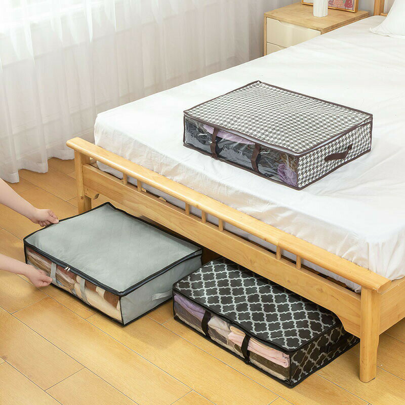 乐天商城 - 【★店内全品対象クーポン有★】 衣類収納ケース 2枚組 通気性不織布製 洋服収納ボックス 衣装ケース 収納袋 クローゼット整理