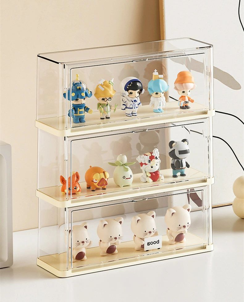 Showcases - 【★店内全品対象クーポン有】 積み重ね可能 コレクションケース フィギュアケース 透明 防塵 アクリル 収納ボックス ディスプレイケース 卓上 クリア 収納ケース