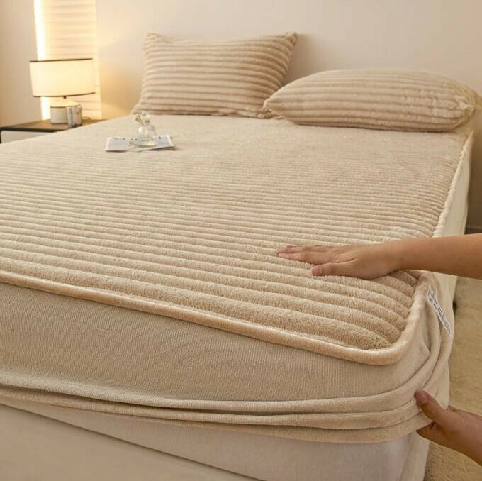 Futon Covers - ボックスシーツ マットレスカバー ベッドカバー 冬用 シングル 厚手 暖かい モコモコ あったか 温かい セミダブル ダブル 厚みしっかり 水洗い可能
