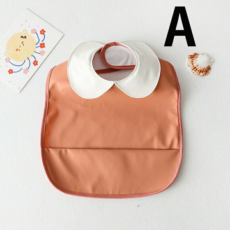 【★店内全品対象クーポン有★】 お食事エプロン 6ヶ月〜36ヶ月 全6カラー ノースリ...