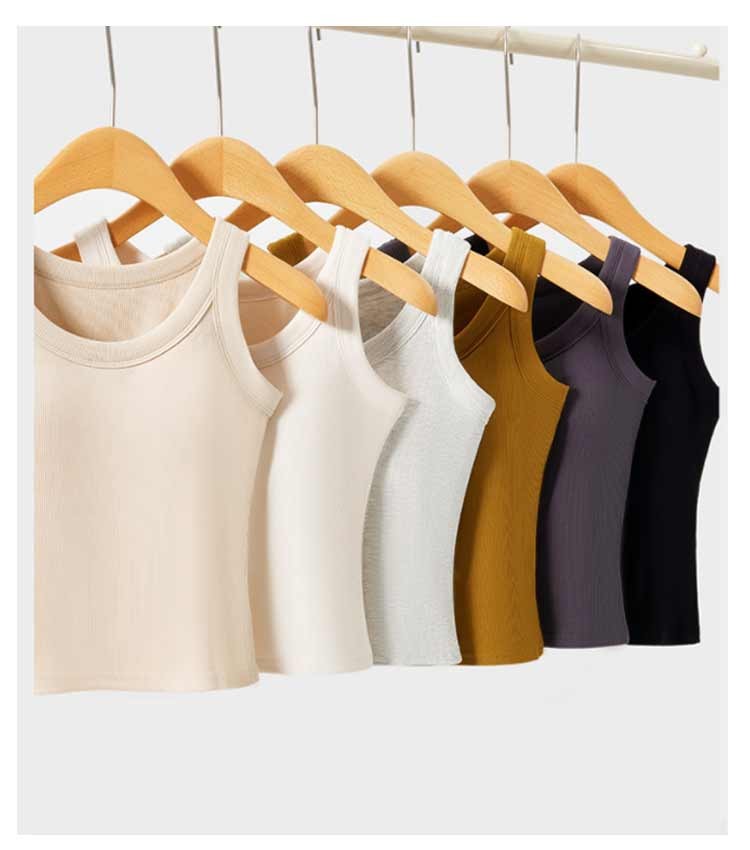 Rakuten - 【SS限定★店内全品対象クーポン有★】 インナー 下着 無地 カップ付きタンクトップ ノンワイヤー ルームウェア 部屋着 パジャマ ランニング 重ね着 オシャレ レディース