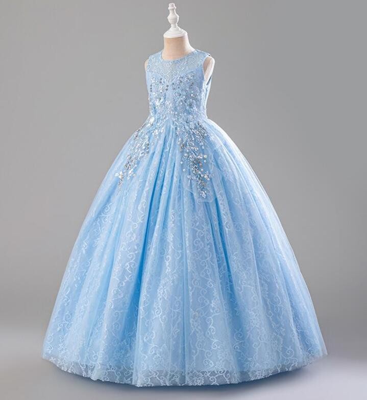 Rakuten - 【SS限定★店内全品対象クーポン有★】 子供 ドレス 発表会 女の子 フォーマル ロング キッズ プリンセス 入学式 卒業式