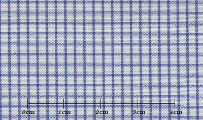 ファーストコレクション ブルー系 チェック メンズ オーダーシャツ 綿50％ ポリ50％【RCP】【3090350010】