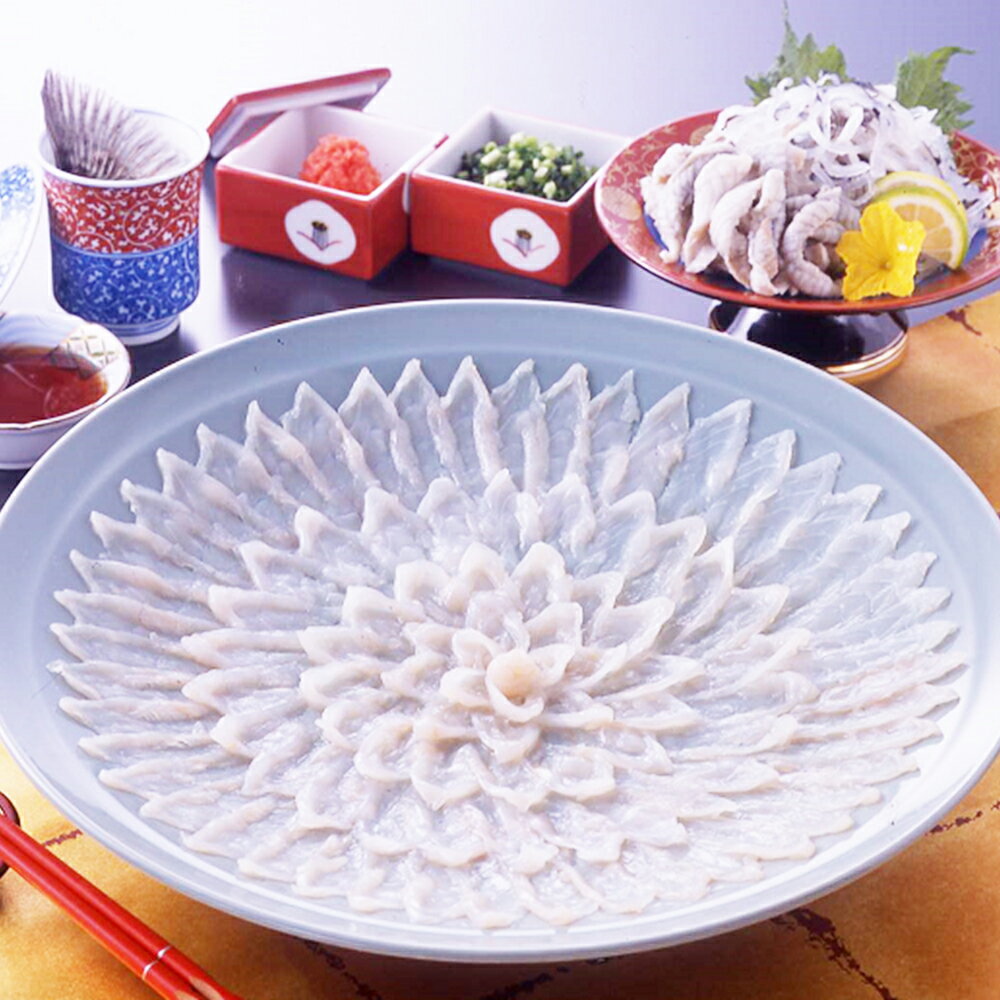 山口 「山賀」 天然トラフグ刺身ちりセット / ふぐ フグ 冷凍 送料無料