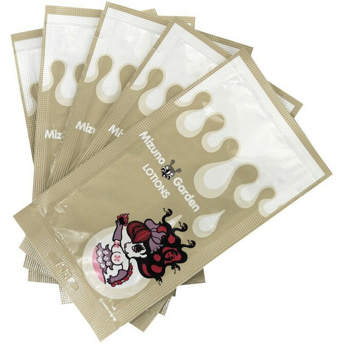 プライバシー梱包 潤滑 ローション 個包装 【弱酸性・トレカ付き】 5包入り ミズノガーデン 日本製 | 使い切り 携帯用 持ち運び 潤滑 保湿 ヒアルロン酸 グリチルリチン酸2K 肌荒れ防止 無香料 アメニティ