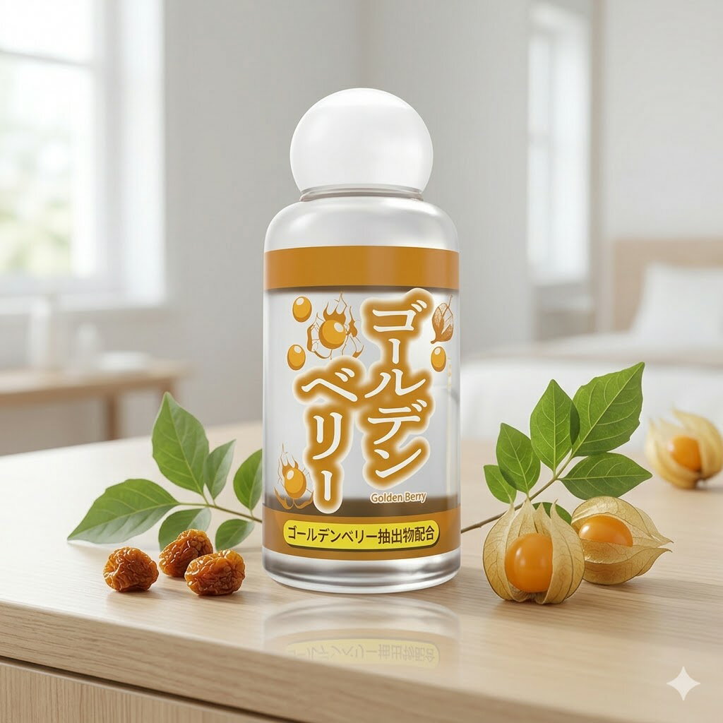 プライバシー梱包　マッサージローション ゴールデンベリー 50ml ミニボトル 高保湿 ボディローション 潤滑 スキンケア ビタミンC誘導体 フコイダン 利尻昆布 海藻エキス 潤い ペアケア 男女兼用 日本製 雑貨
