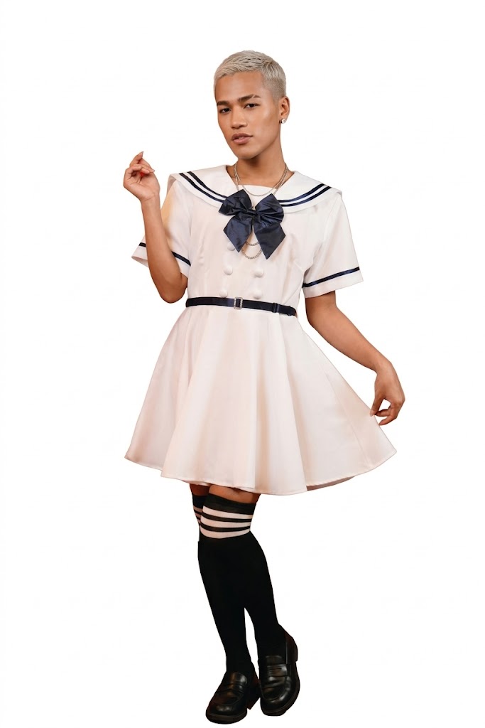 樂天商城 - 【中身がバレないプライバシー梱包】 コスプレ 衣装 制服 セーラー服 ワンピース 大きいサイズ L レディース メンズ 男の娘 女装 兼用 学生服 お嬢様 清純派 アイドル ハロウィン 撮影会