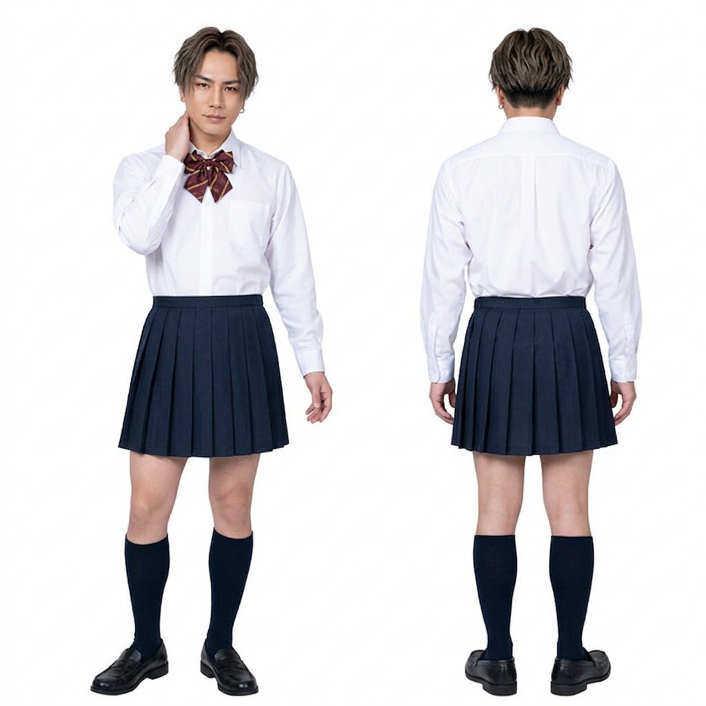 樂天商城 - 【中身がバレないプライバシー梱包】 コスプレ 衣装 制服 ギャル 女子高生 大きいサイズ L レディース メンズ 男の娘 女装 兼用 学生服 JK プリーツスカート リボン アイドル ハロウィン 撮影会