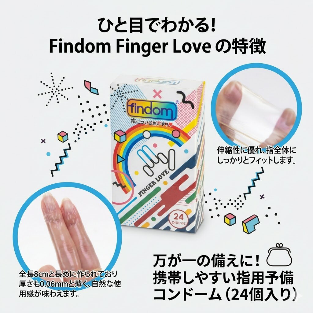 樂天商城 - プライバシー梱包 findom フィンドム 24個入 指用カバー フィンガーサック デリケートケア エチケット ネイル保護 衛生用品 マッサージ 0.06mm 極薄 潤滑 スキンケア ビューティー 雑貨