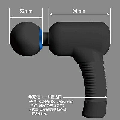 プライバシー梱包　筋膜リリース 電動 ボディケアガン プリティラブ ストロングパワー ハンディ マッサージ器 シリコンヘッド 強力振動 5段階調整 USB充電 リラクゼーション 健康家電 ボディケア femtechusagi-10002228 オアシス商事 サンプル画像3