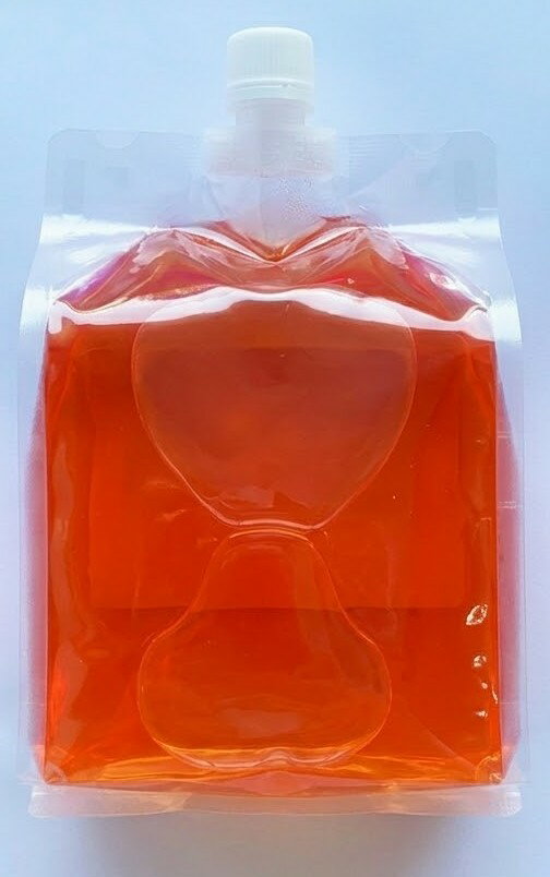 樂天商城 - プライバシー梱包　クイーンローション オレンジ 大容量 1000ml マッサージリキッド Queenローション 詰替え パウチ ボディローション 保湿 潤い なめらか ボディケア 衛生用品 日用品