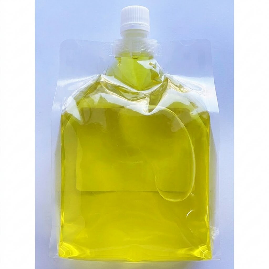 樂天商城 - プライバシー梱包　クイーンローション イエロー 大容量 1000ml マッサージリキッド Queenローション 詰替え パウチ ボディローション 保湿 潤い なめらか ボディケア 衛生用品 日用品
