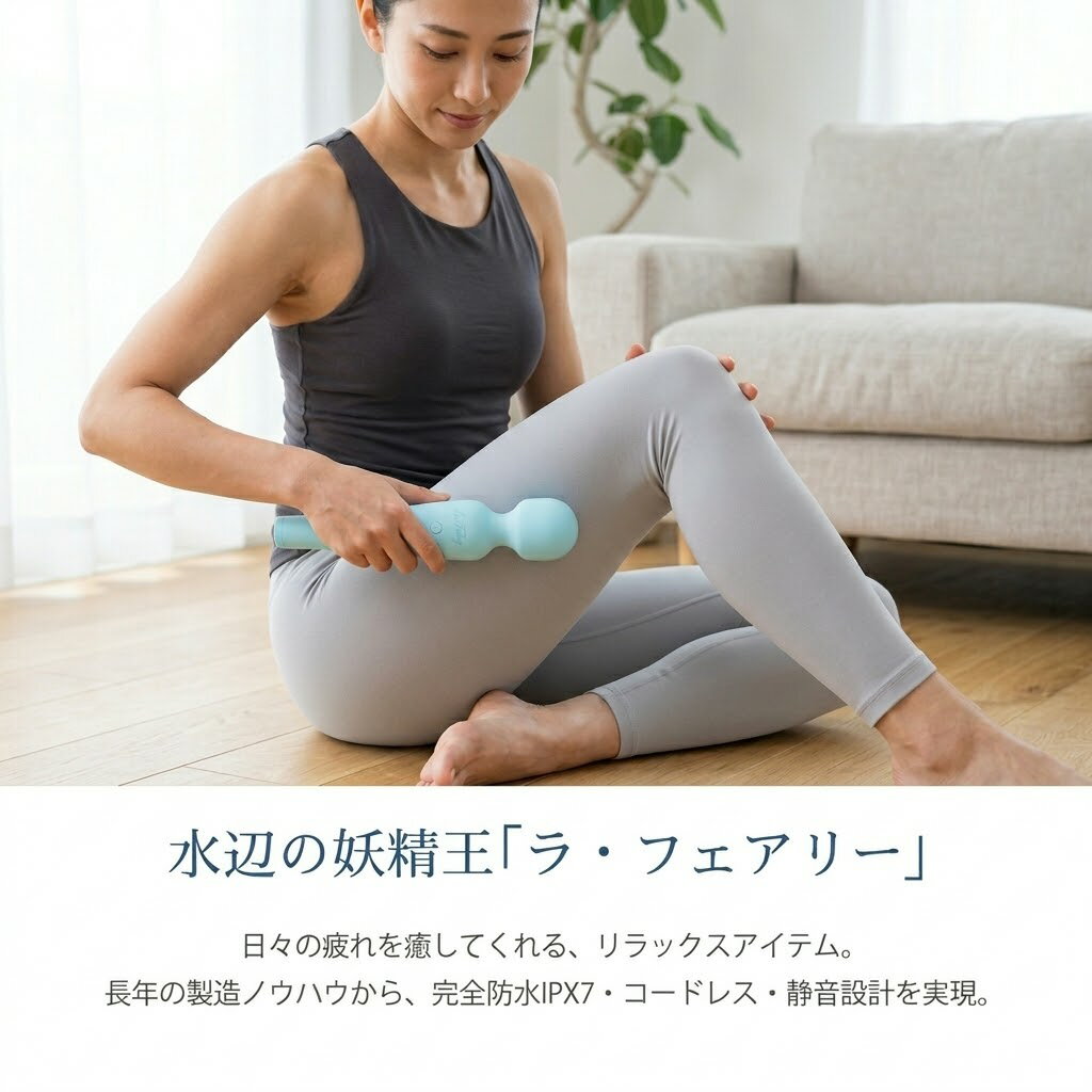 プライバシー梱包筋　　ハンディマッサージャー ラ・フェアリー フェムテックグリ...