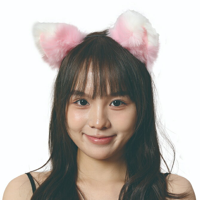 Rakuten - 【中身がバレないプライバシー梱包】 コスプレ 小物 猫耳 カチューシャ もふもふ 耳 位置調整可能 スライド式 ピンク ホワイト アニマル アクセサリー 男女兼用 フリーサイズ メンズ 男の娘 女装 撮影会