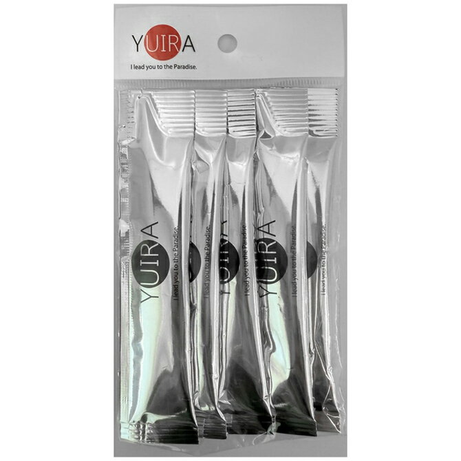 プライバシー梱包 ローション 個包装 使い切り お試し 【12ml×5本セット】 スティックタイプ YUIRA 日本製 | 携帯用 持ち運び トラベル 旅行 潤滑 マッサージ リキッド 中高粘度 無味無臭 衛生 ボディケア