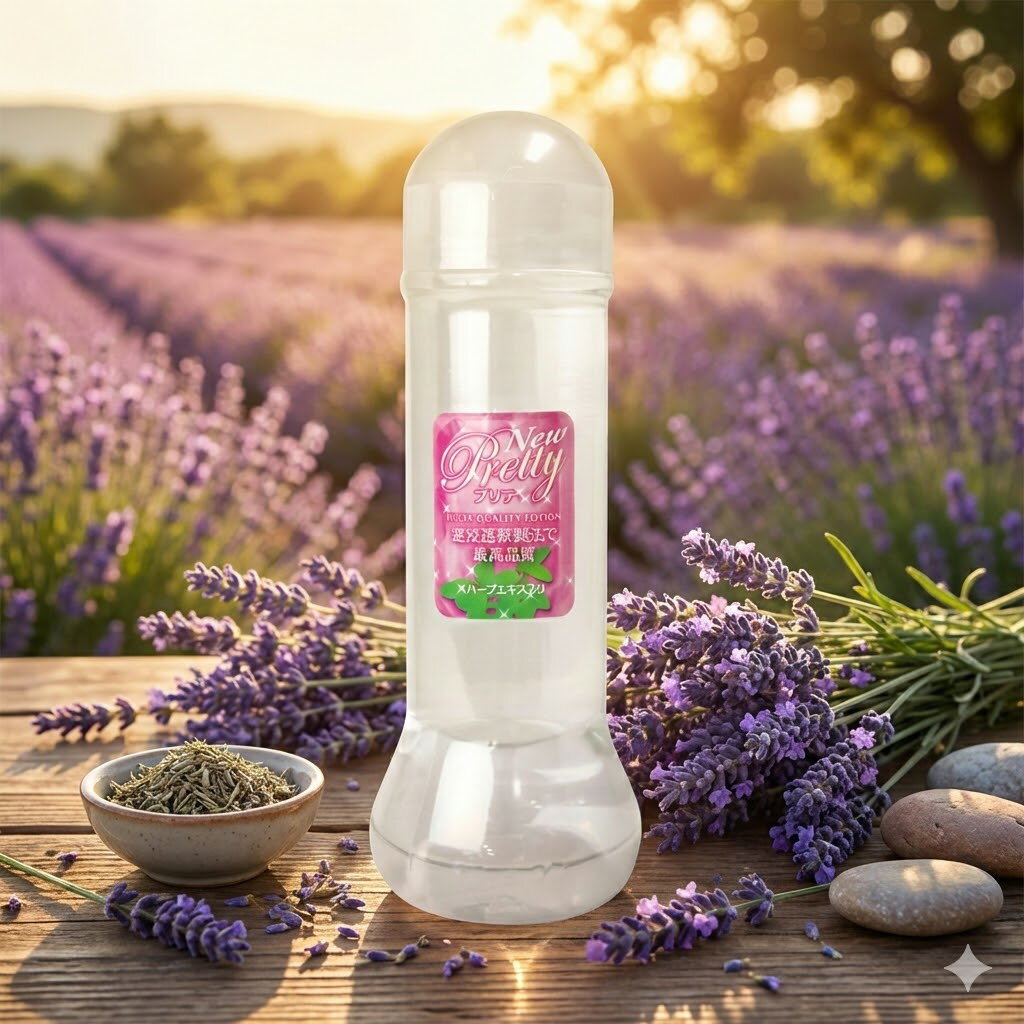 プライバシー梱包 プリティ 365ml ラベンダー 香り 配合 潤滑ゼリー ローション マッサージ リラックス アロマ 大容量 ナチュラル 自然派 ボディケア 癒やし