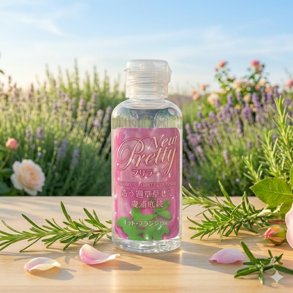 プライバシー梱包 プリティ 60ml ラベンダー ハーブエキス 配合 携帯用 潤滑ゼリー マッサージ ローション アロマ 香り 自然派 ワンタッチキャップ トラベル ボディケア 雑貨