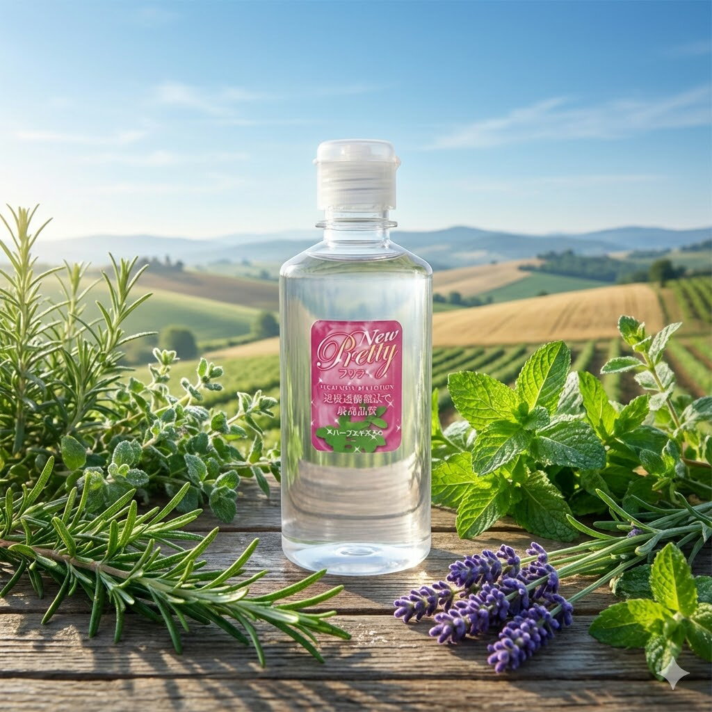 プライバシー梱包プリティ 365ml 大容量 ラベンダー ハーブエキス 配合 潤滑ゼリー マッサージ ローション アロマ 香り 自然派 ワンタッチキャップ ボディケア 雑貨