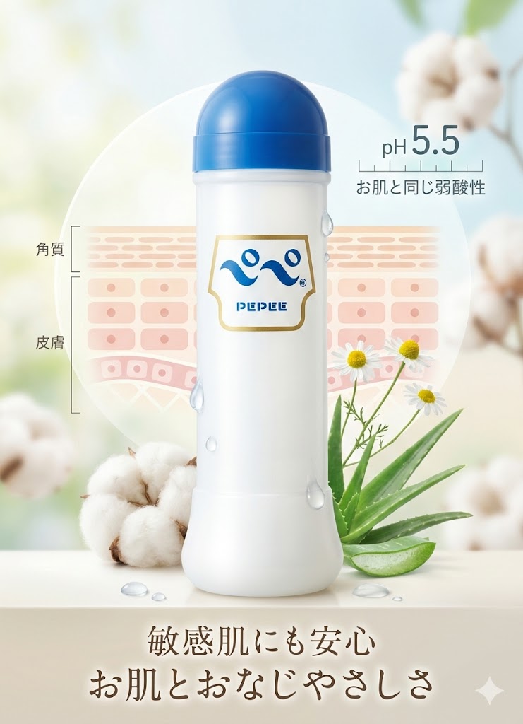 プライバシー梱包　ペペ ローション ブルーキャップ 360ml 弱酸性 中粘度 さらさら 糸引きなし 潤滑 ゼリー マッサージ ワンタッチキャップ 無色透明 無香料 ぺぺ pepe 日本製 雑貨