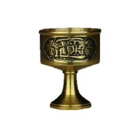 財運を招く祈願アイテム 聖杯カップ 真鍮製 直径4cm×高さ5cm 全1色 神棚飾り