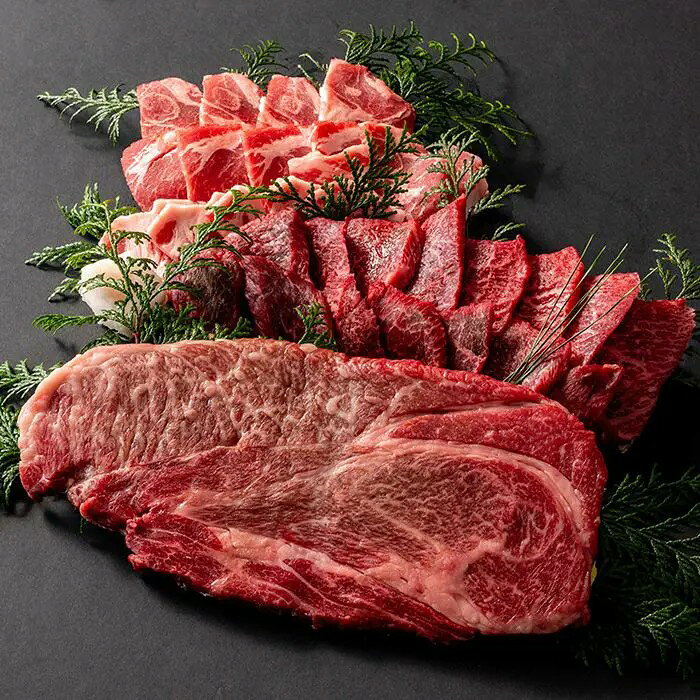 黒毛和牛と黒豚の旨みを存分に楽しめるBBQセットキメが細かくまろやかな味わいの黒毛和牛とやわらかな肉質に旨みのある豚肉。ステーキ用と焼肉用でBBQを堪能できるセットです。■内容量：黒毛和牛肩ロースステーキ200g、黒毛和牛モモ焼肉用300g、黒豚肩ロース焼肉用200g■保存方法：冷凍■賞味期限：お届け時点で20日以上■サイズ：275×185×115mm（パッケージサイズ）※産地直送（産直）の商品です 販売期間：～2027/3/31 AM10:00予定 商品終売や変更につきましては、1か月前にメルマガおよび新着情報にてご案内いたします。 ※やむを得ない事情により、事前のご案内なしで終売・変更となる場合もございます。あらかじめご了承ください。冷凍便でお届けします。到着後は冷凍庫で保存してください。生産者から直接お届けするため、他の商品とは別のお届けになります。