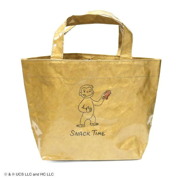 PVCコーティングで雨の日も気兼ねなく ACCOMMODE×おさるのジョージ Lunchtimeクラフトバッグ ブラウン BR サブバッグにも CG081 femtechusagi-10013225 オアシス商事 パッケージ画像
