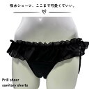 【日本製・吸水ショーツ】かわいくて安心 45mL 吸収 抗菌 消臭 生理 軽い日〜普通の日に◎フェムケア フェムテック【ECRU エクル|サニタリーショーツ・ブ...