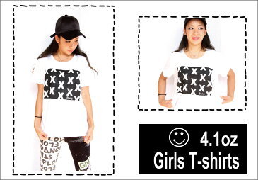 ガールズ Tシャツ 親子 おそろい ペア ホワイト かわいい サイズ豊富 ダンス 衣装 HIPHOP 送料無料