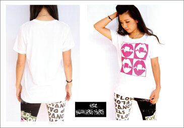 ガールズ Tシャツ 親子 おそろい ペア ホワイト かわいい サイズ豊富 ダンス 衣装 HIPHOP 送料無料
