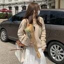 【取寄】セーター ニット ゆったりサイズ 体形カバー レディース 春秋服 新作 トップス Vネック 長袖 ルーズ カジュアル お出掛け シンプル 無地 デイリー アプリコット アクリル ケーブル編み 大人可愛い きれいめ 上品 オルチャン トレンド デート あったか カーキ S M(4)