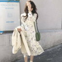 【取寄】大きいサイズ ロングワンピース 花柄 長袖 花柄ワンピース 春新作 春服 春物 ゆったり ぽっちゃり マキシ丈ワンピース ロングワンピ ロング丈